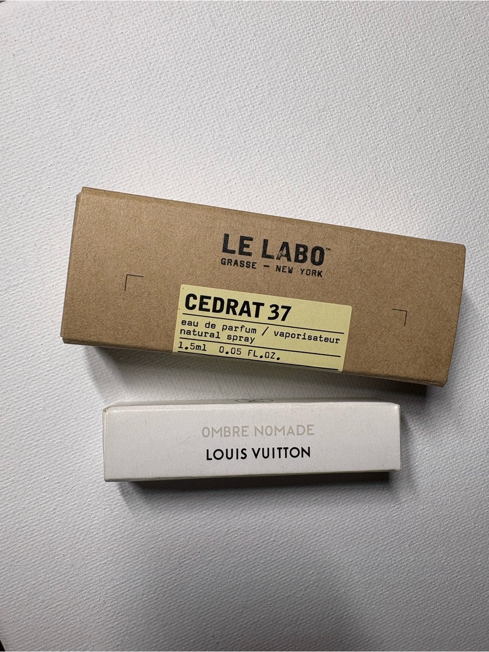 Le Labo Cedrat 37  Sample & Louis Vuitton Ombré Nomade Sample